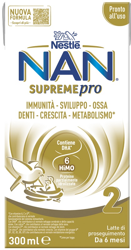 Nestlé NAN Supreme Pro 2 Latte di Proseguimento dai 6 Mesi 300 ml